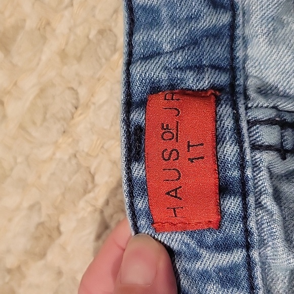 Haus of JR denim cutoffs 1T/12 months - Picture 3 of 3